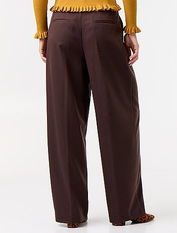 Pantalon large taille haute