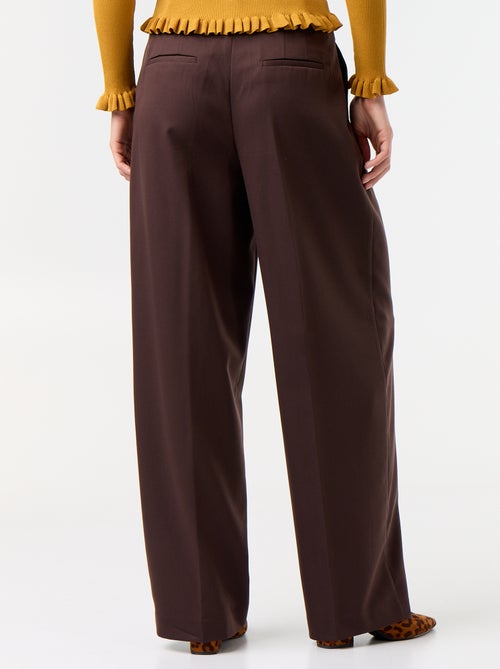Pantalon large taille haute - Kiabi