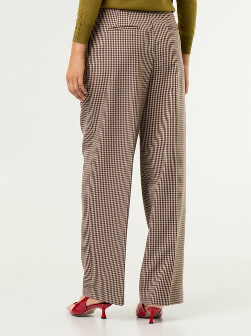 Pantalon large taille haute - Kiabi