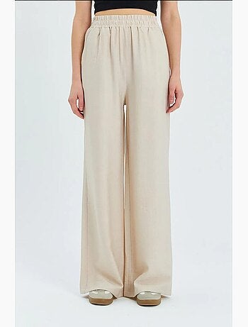 Pantalon large taille haute mixray