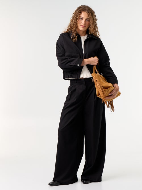 Pantalon large taille haute - Kiabi Pantalon large taille haute - Kiabi