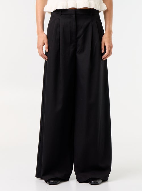Pantalon large taille haute - Kiabi Pantalon large taille haute - Kiabi