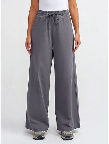 Pantalon large texturé en coton dilvin
