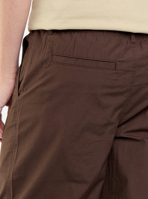 Pantalon large uni en popeline - Kiabi Pantalon large uni en popeline - Kiabi