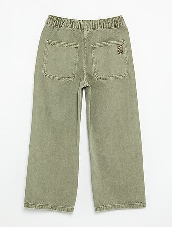 Pantalon large uni