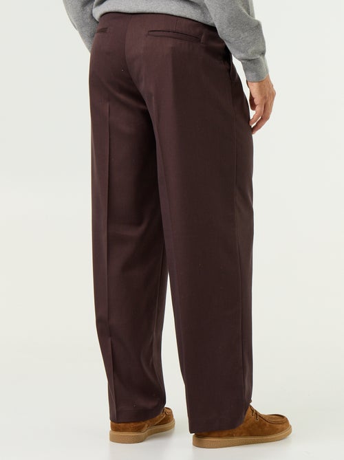 Pantalon large uni - Kiabi Pantalon large uni - Kiabi