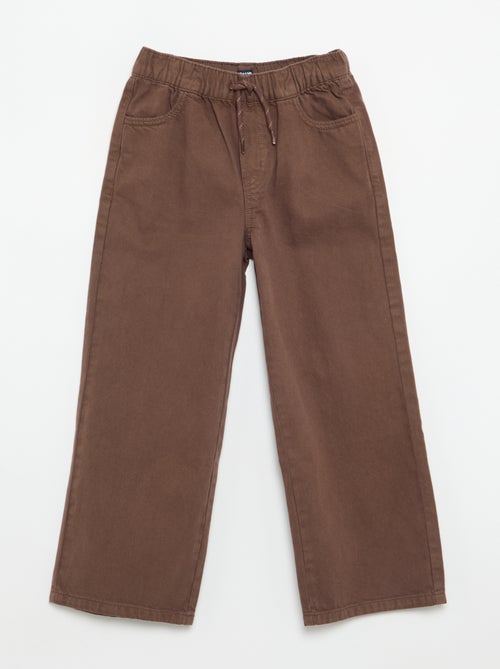Pantalon large uni - Kiabi
