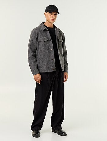 Pantalon large uni