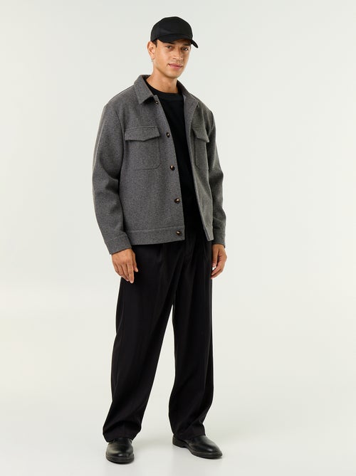 Pantalon large uni - Kiabi Pantalon large uni - Kiabi