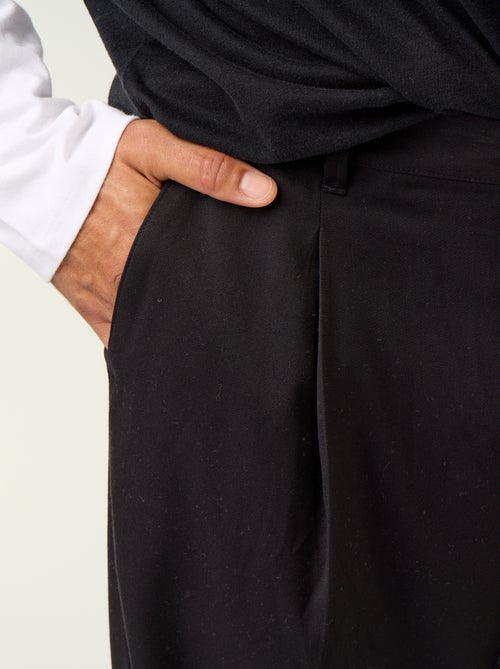 Pantalon large uni - Kiabi Pantalon large uni - Kiabi