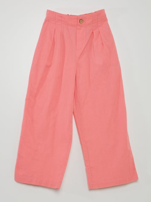 Pantalon large uni - Kiabi