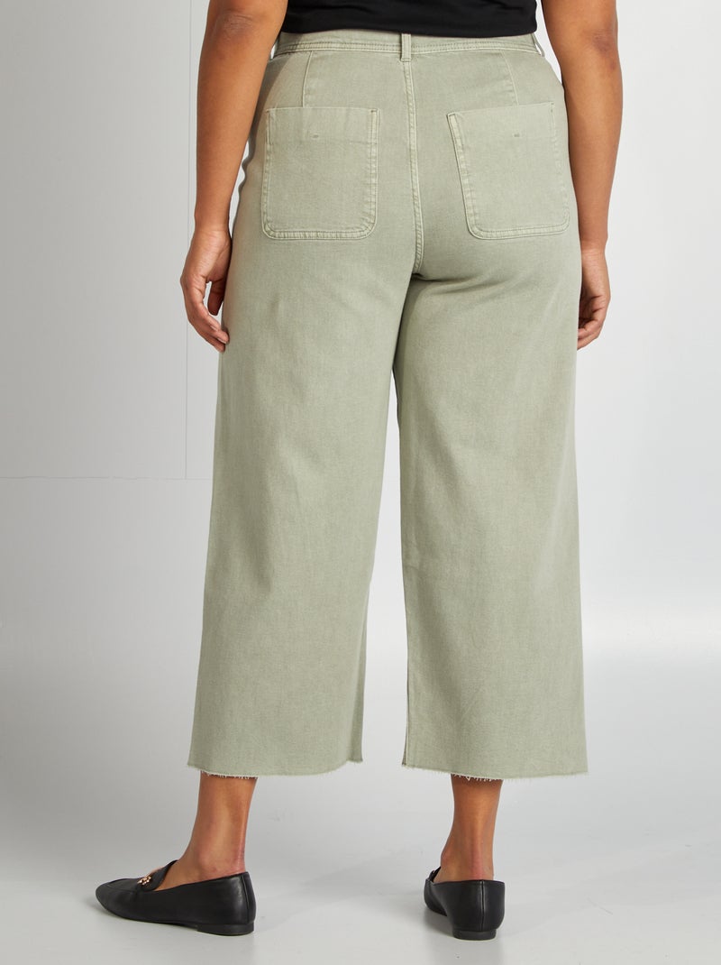Pantalon large / wide leg Vert - Kiabi