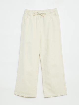 Pantalon léger à la coupe large