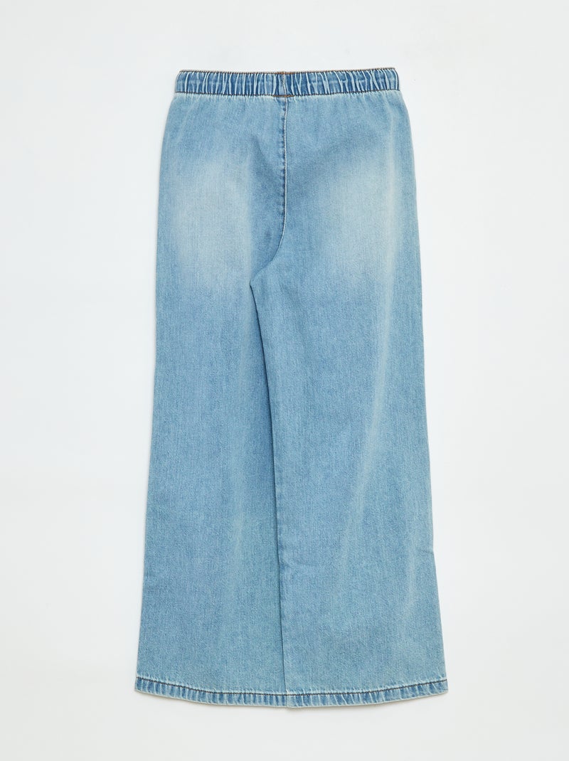 Pantalon léger à la coupe large Bleu - Kiabi