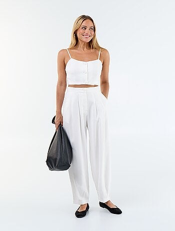 Pantalon léger en twill large