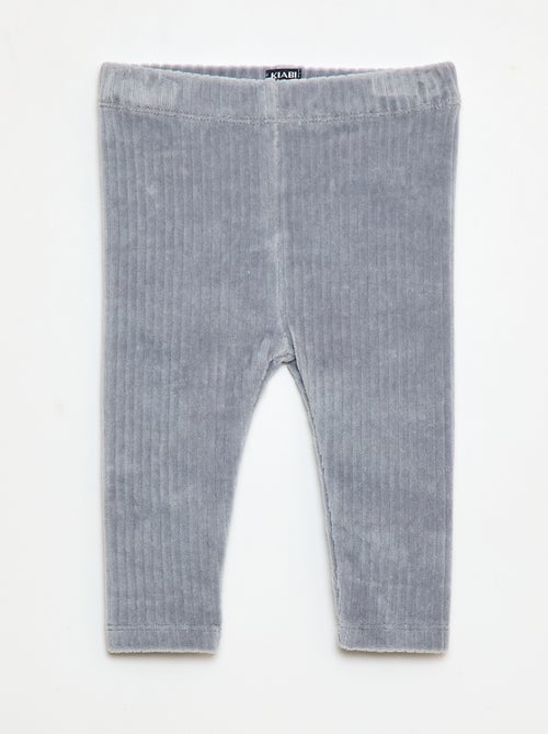 Pantalon legging en velours - Kiabi