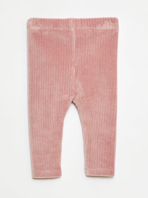 Pantalon legging en velours - Kiabi