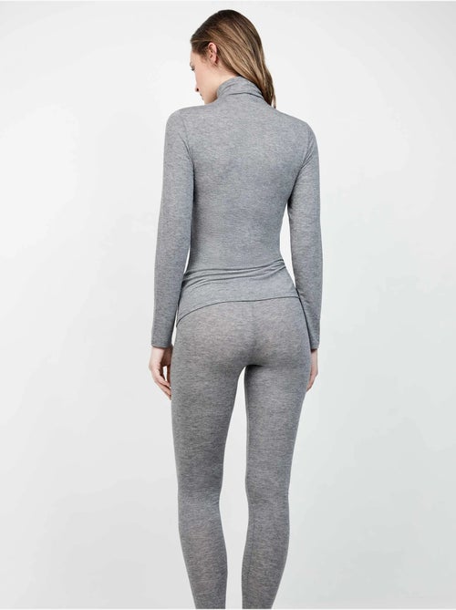 Pantalon legging thermique léger avec double ceinture - Kiabi
