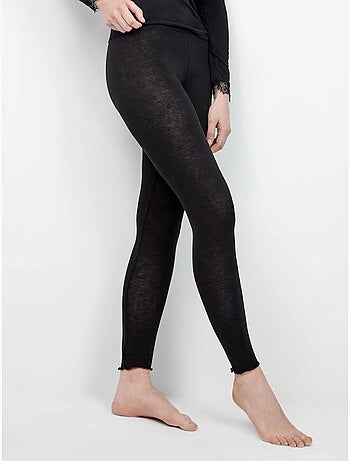 Pantalon legging thermique léger avec double ceinture