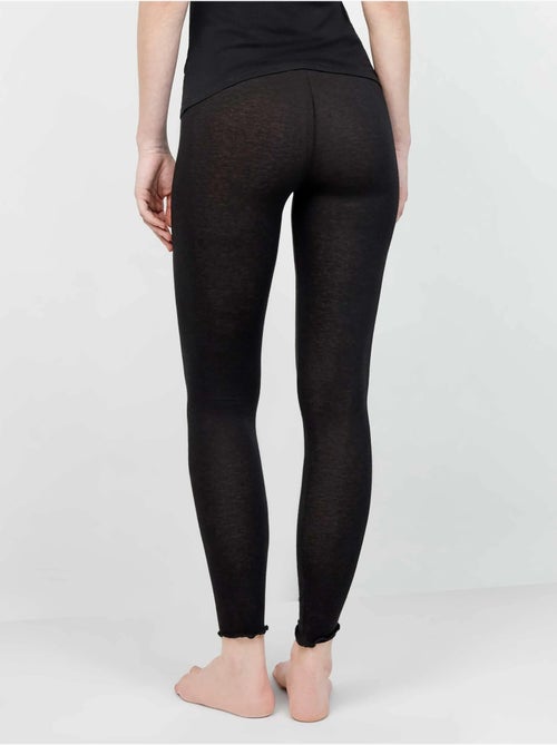 Pantalon legging thermique léger avec double ceinture - Kiabi