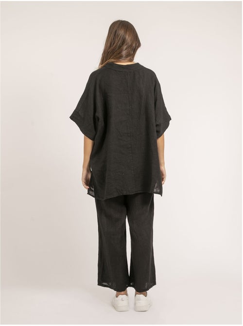 Pantalon lin ernest - Kiabi