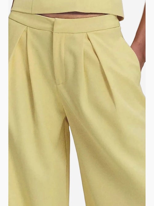 Pantalon long à jambes larges plissées hiccup - Kiabi