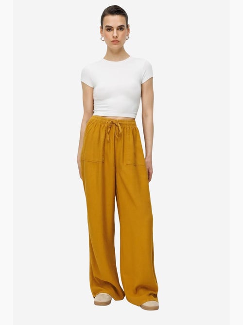 Pantalon long à taille élastique et jambe droite pour femme mixray - Kiabi Pantalon long à taille élastique et jambe droite pour femme mixray - Kiabi