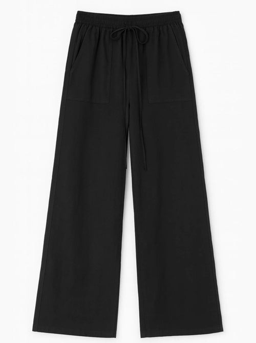 Pantalon long à taille élastique et jambe droite pour femme mixray - Kiabi Pantalon long à taille élastique et jambe droite pour femme mixray - Kiabi