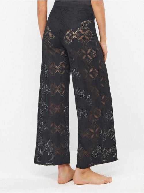 Pantalon long avec transparences édition beach party - Kiabi Pantalon long avec transparences édition beach party - Kiabi