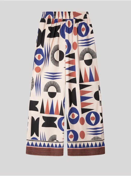 Pantalon long motifs géométriques - Kiabi