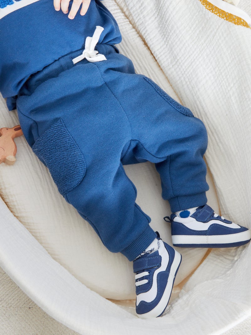 Pantalon loose en molleton Bleu - Kiabi