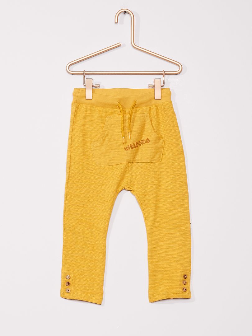 Pantalon loose jaune - Kiabi