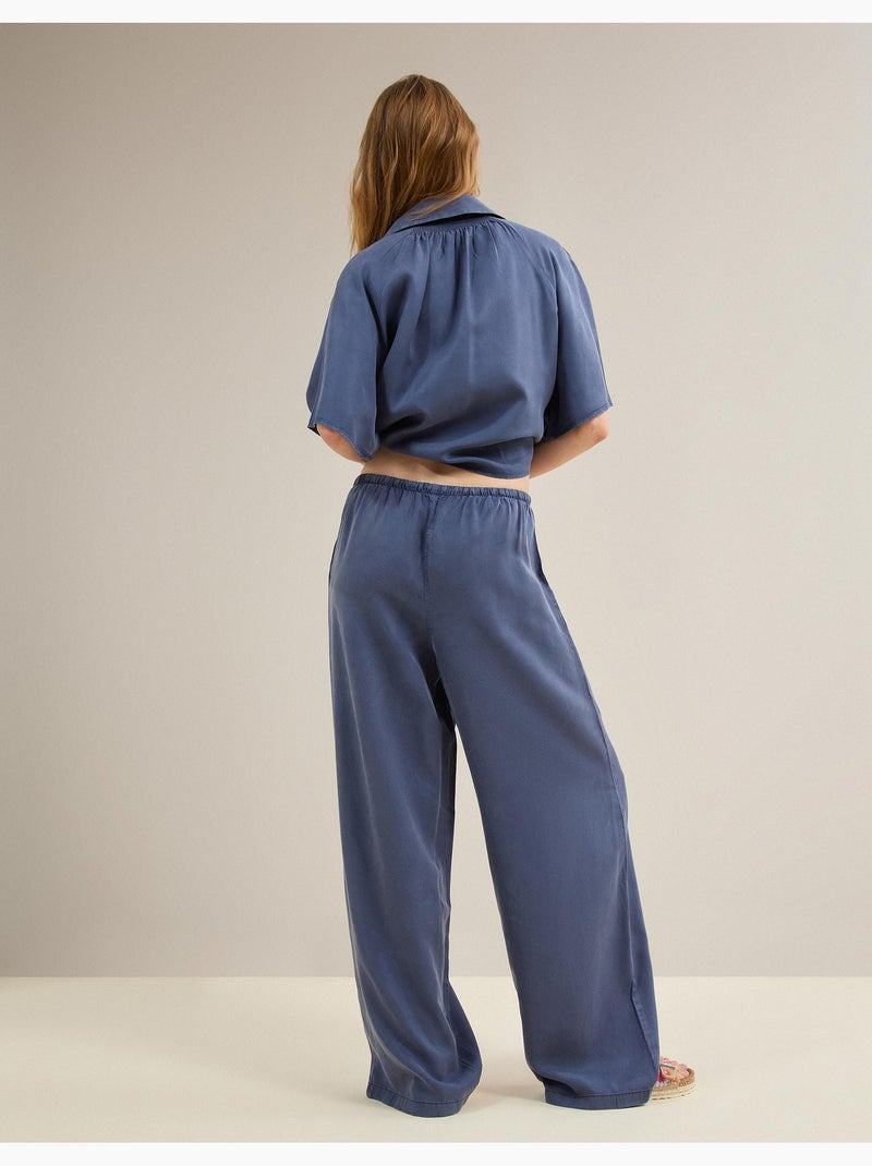 Pantalon Lyocell, MO Fashion Bleu - Kiabi