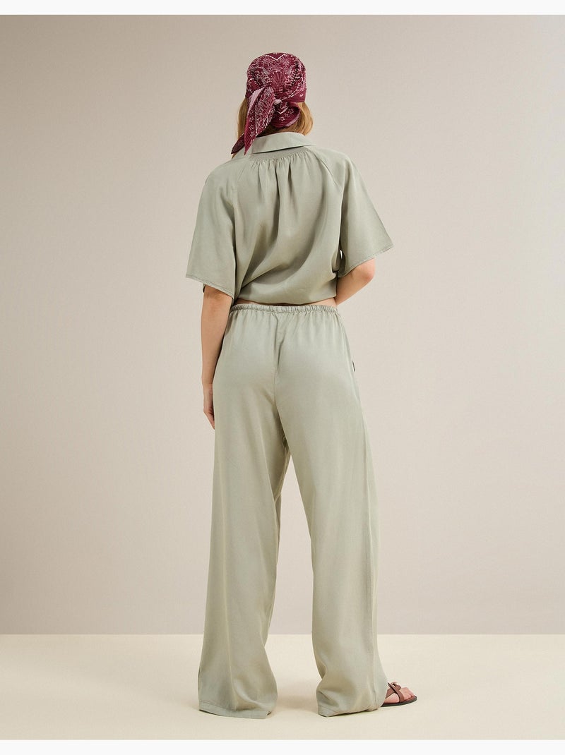 Pantalon Lyocell, MO Fashion Gris - Kiabi