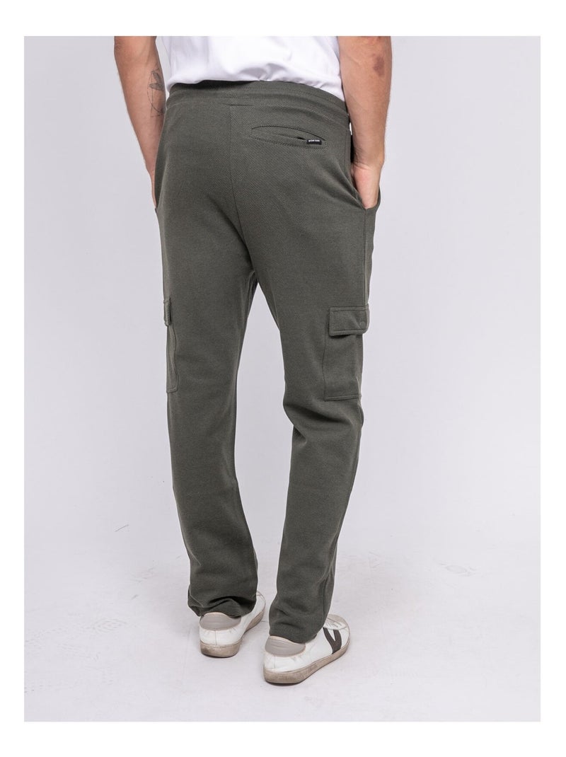 Pantalon maille cargo valdo Kaki - Kiabi