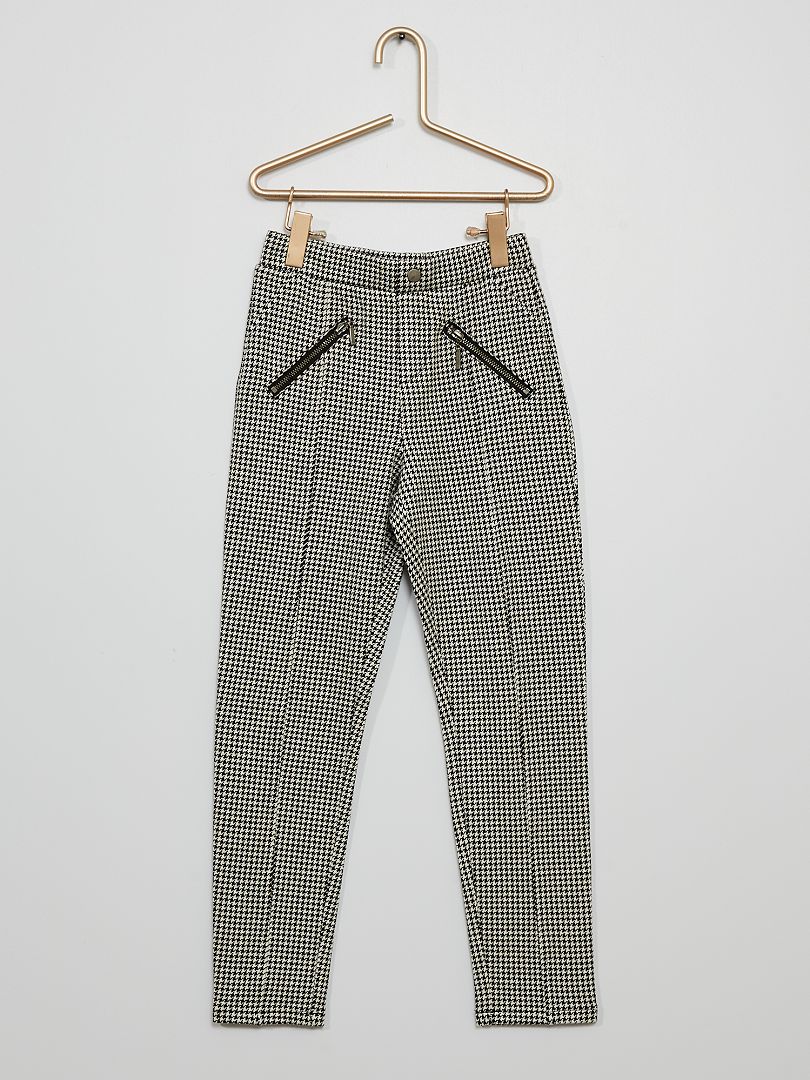 Pantalon maille milano pieddepoule Kiabi 9.00€