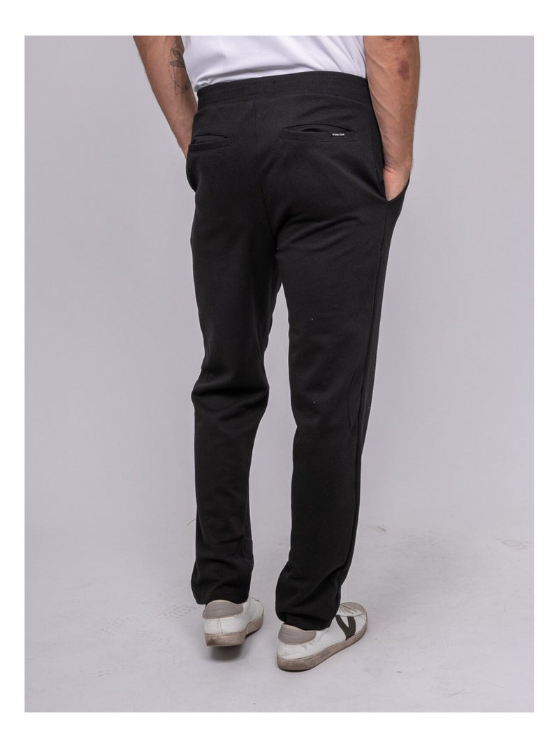 Pantalon maille sergé vakaris Noir - Kiabi