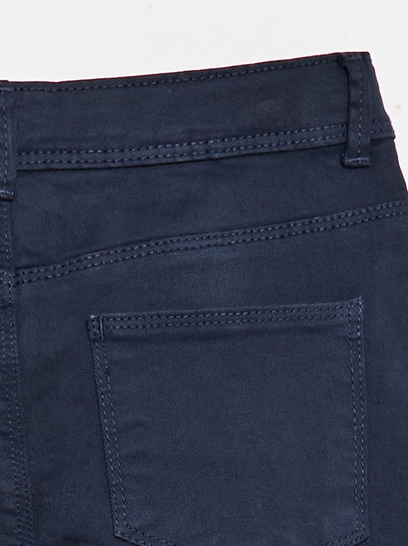 Pantalon met afgesneden randen Blauw - Kiabi