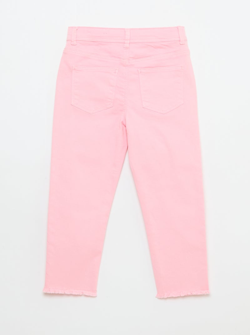 Pantalon met afgesneden randen Rose - Kiabi