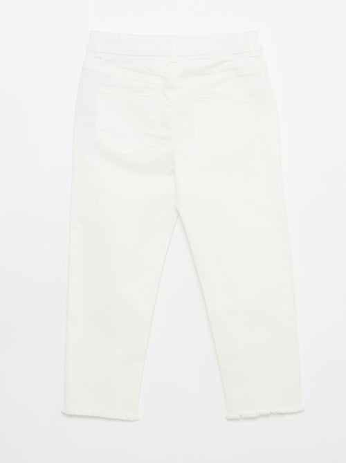 Pantalon met afgesneden randen - Kiabi
