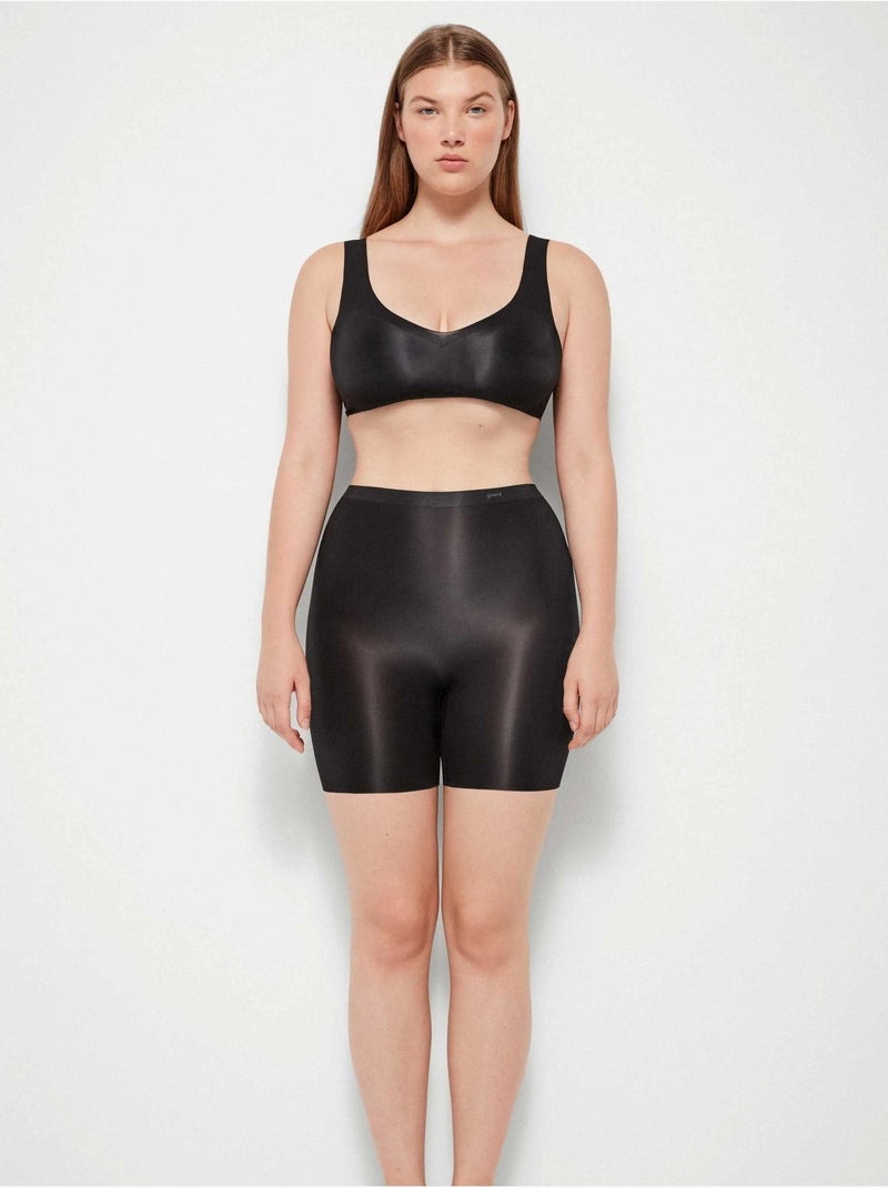 Pantalon modelant avec finitions thermofusées et coupe laser Noir - Kiabi
