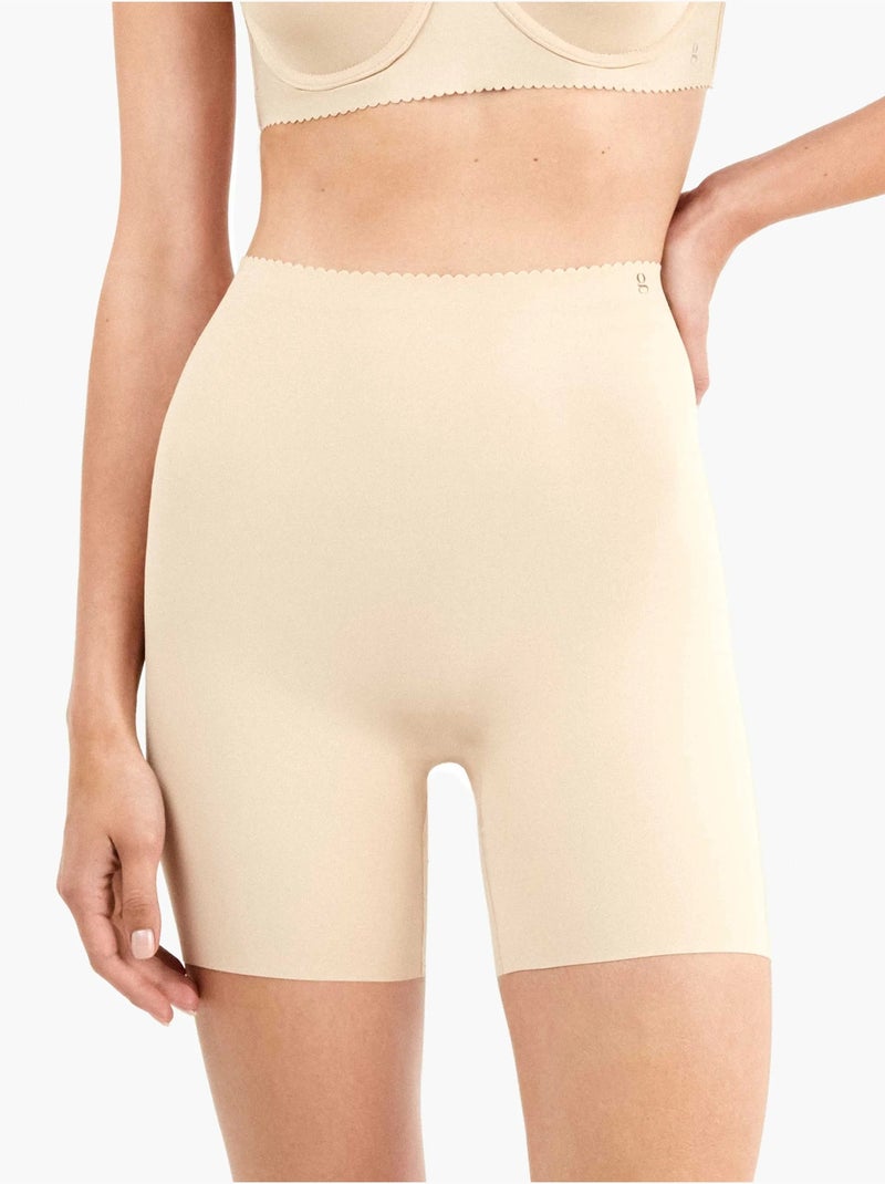 Pantalon modelant et enveloppant en tissu microfibre Rose - Kiabi