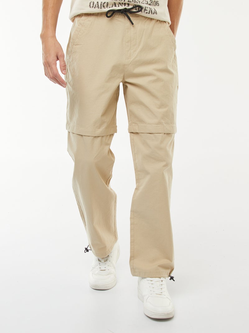 Pantalon modulable 2 en 1 - Short Beige - Kiabi