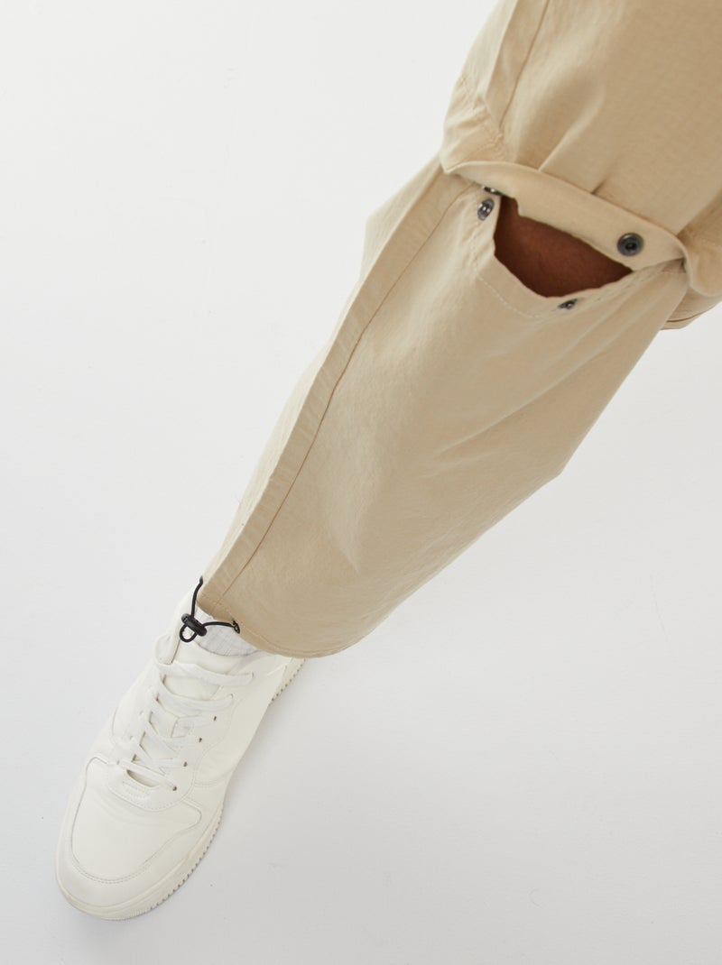 Pantalon modulable 2 en 1 - Short Beige - Kiabi