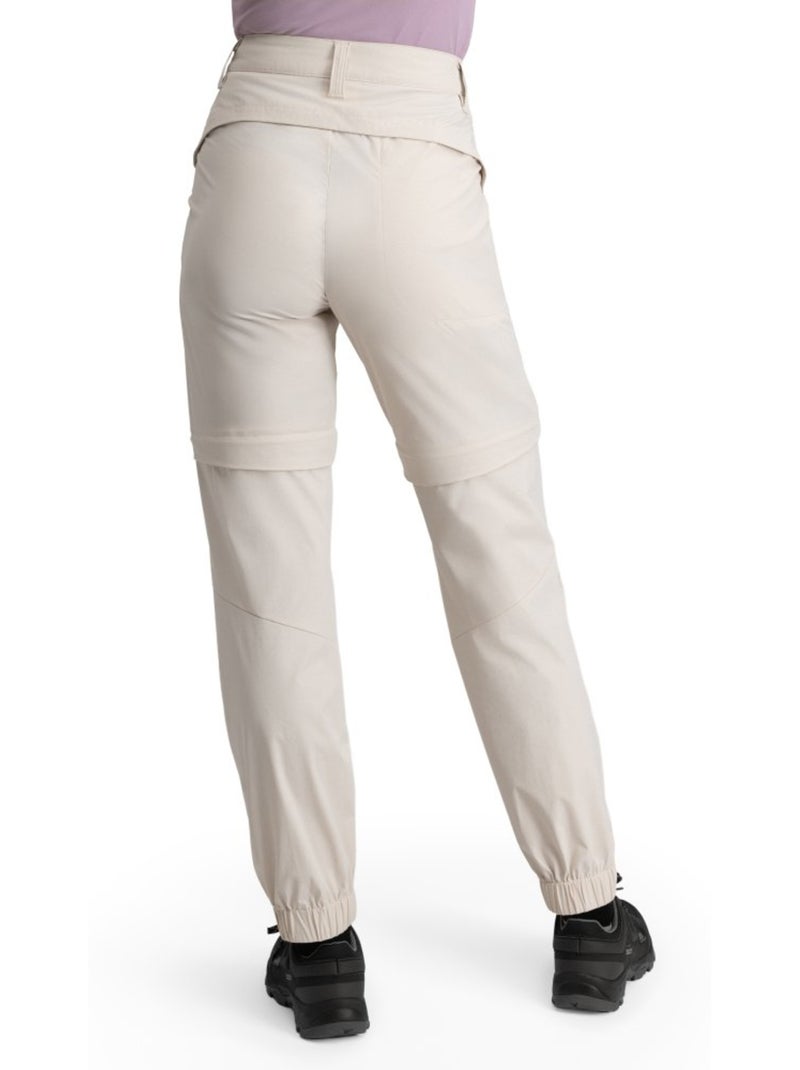 Pantalon modulable randonnée femme randonnée femme mistral sand Beige - Kiabi