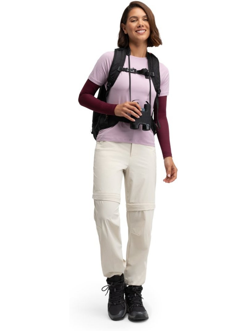 Pantalon modulable randonnée femme randonnée femme mistral sand Beige - Kiabi