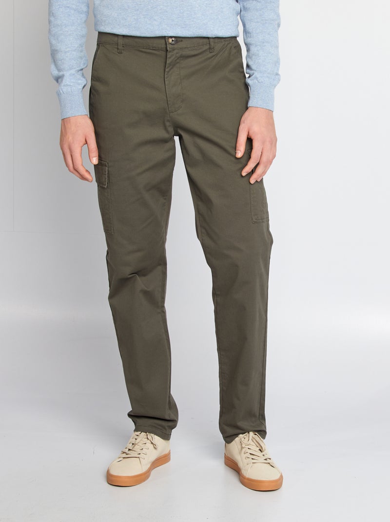 Pantalon multipoche - L36 KAKI - Kiabi