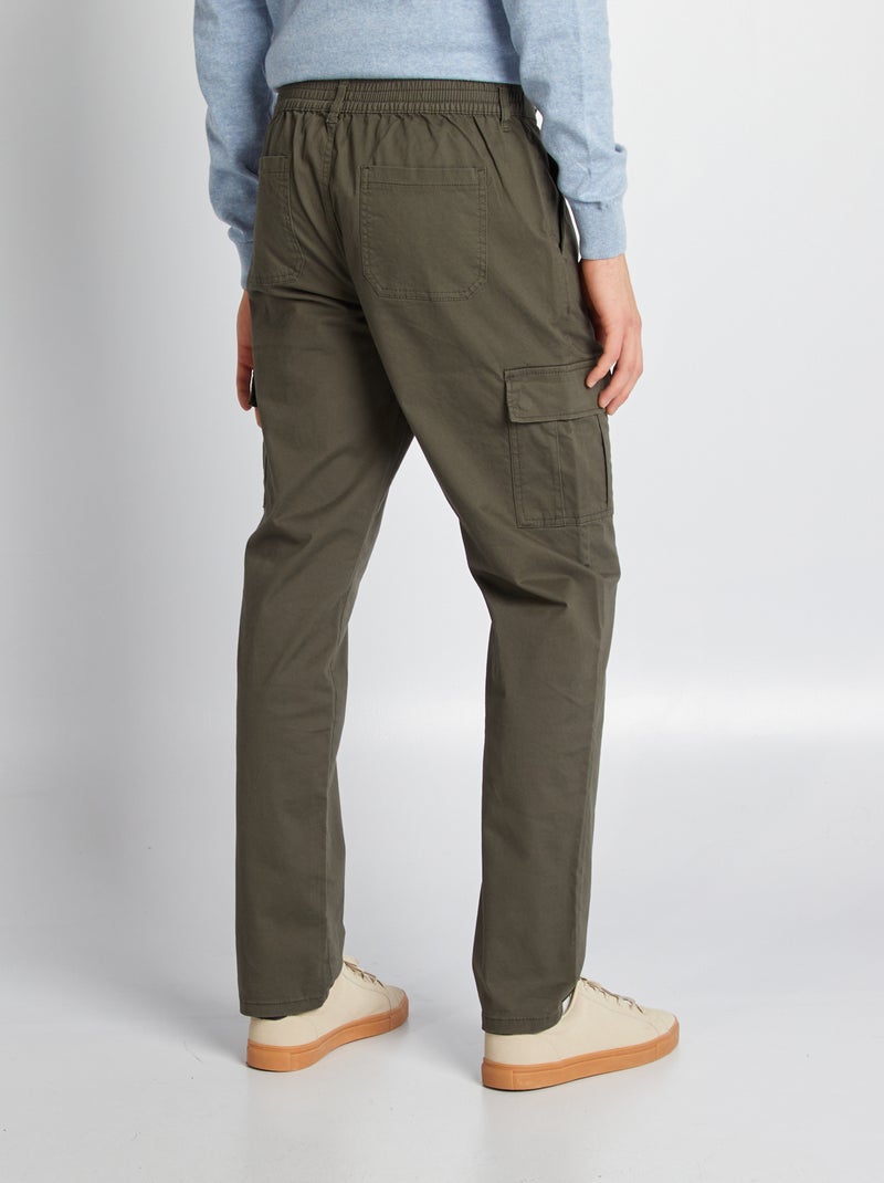 Pantalon multipoche - L36 KAKI - Kiabi