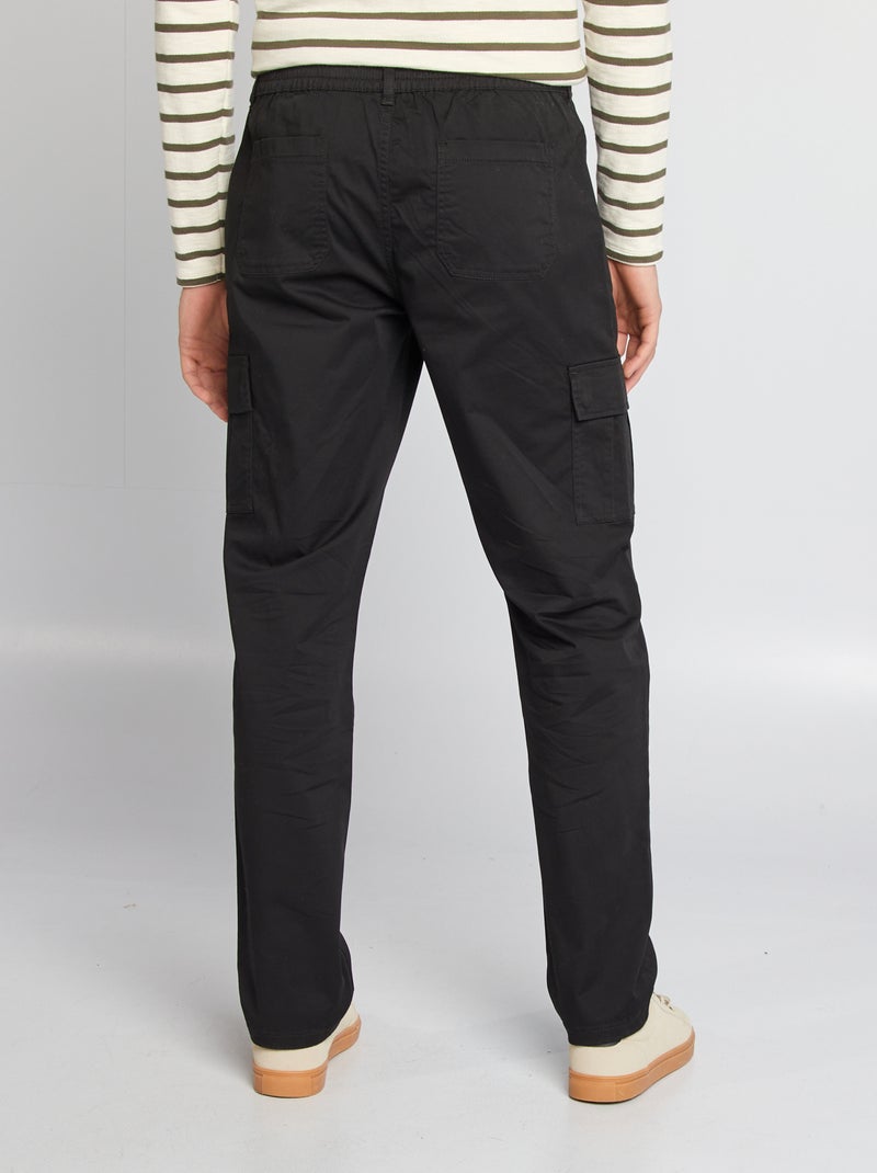 Pantalon multipoche - L36 Noir - Kiabi