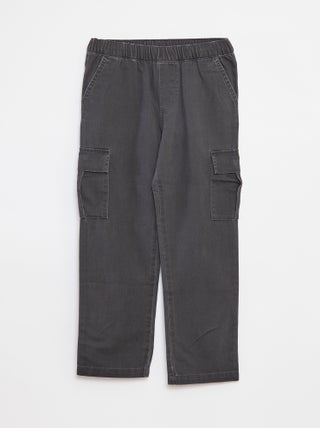 Pantalon multipoche avec taille ajustable